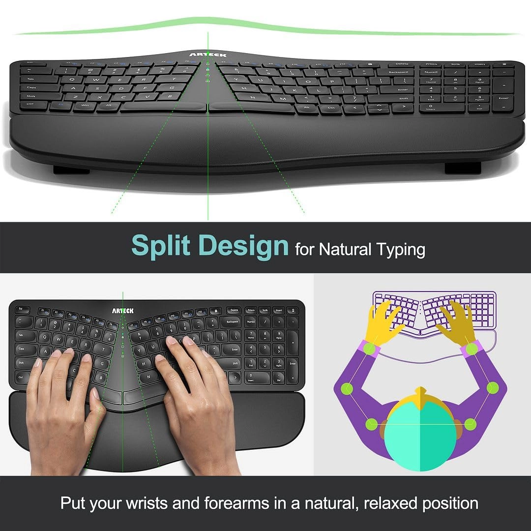Split Ergonomic Keyboard - Wireless
