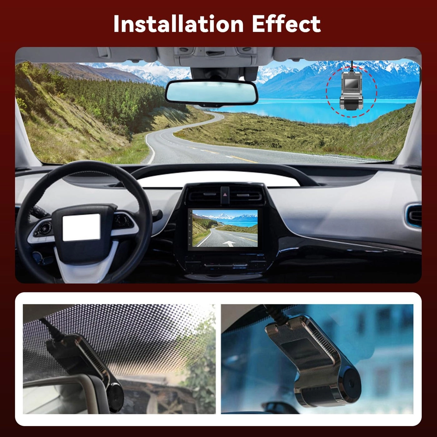 Car Dash Cam - 64GB 170° Wide Angle Night Vision