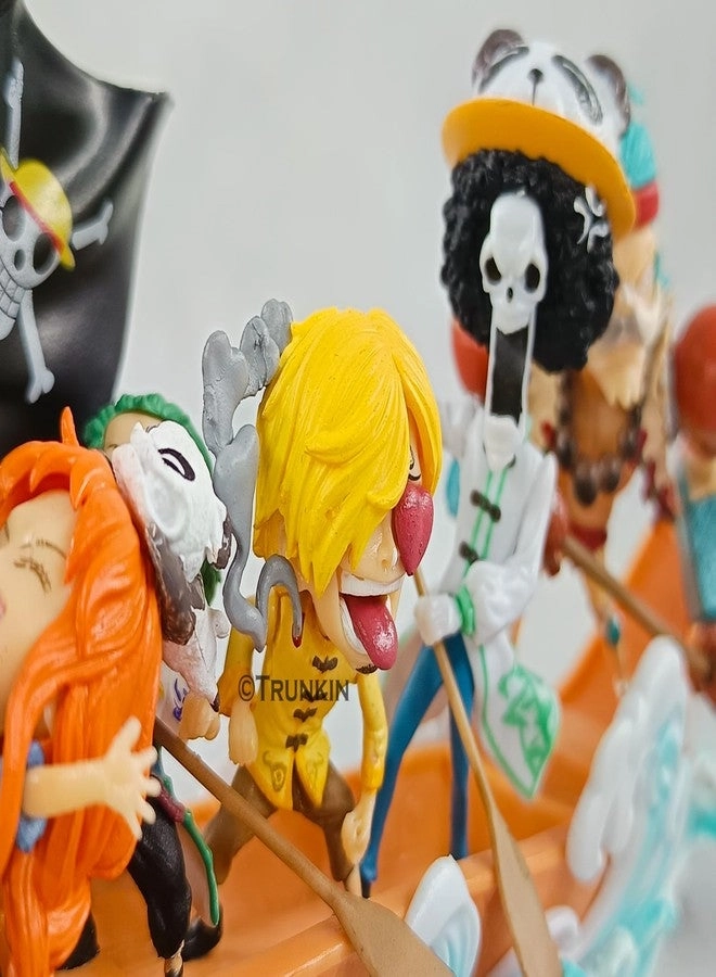 Luffy + Zoro + Sanji + Brook + Chopper + Nami + Robin + Franky + Usopp + Boat - One Piece