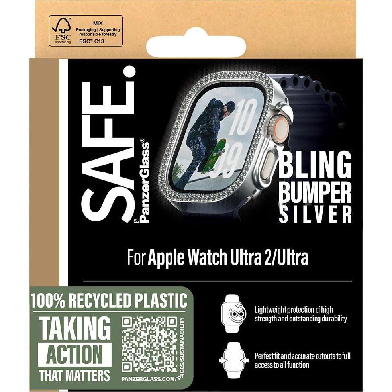 Bumper Case for Apple Watch Series 10 42mm - Silver