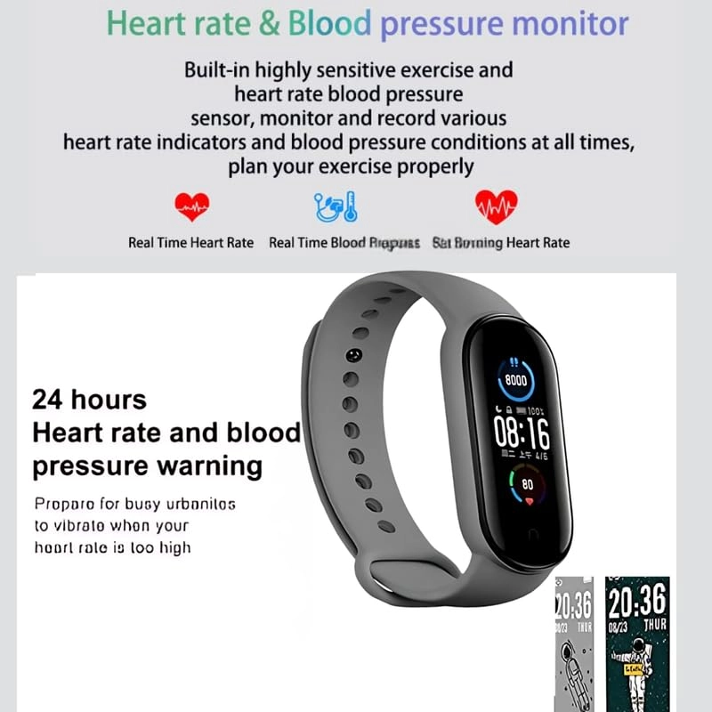 R5 Pro - SpO2 Heart Rate Sleep Monitor