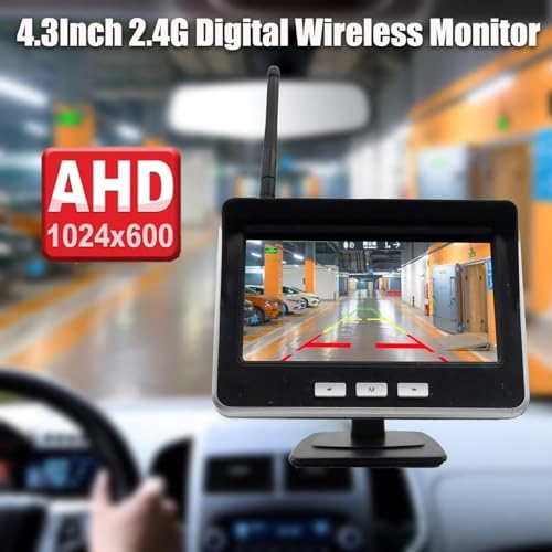 AHD IPS Monitor Mini Vehicle Backup Camera System - Night vision Wireless 720P