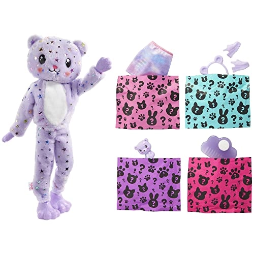Barbie Cutie Reveal Fantasy Series Doll - 10 Surprises Teddy Bear Plush Color Change Ages 3+