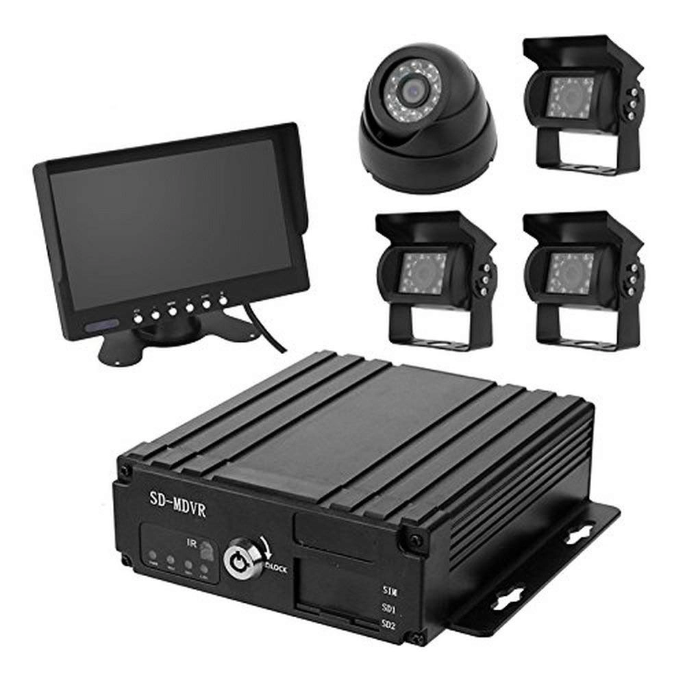 BW Corp 4-Channel Car DVR - 720P 30FPS