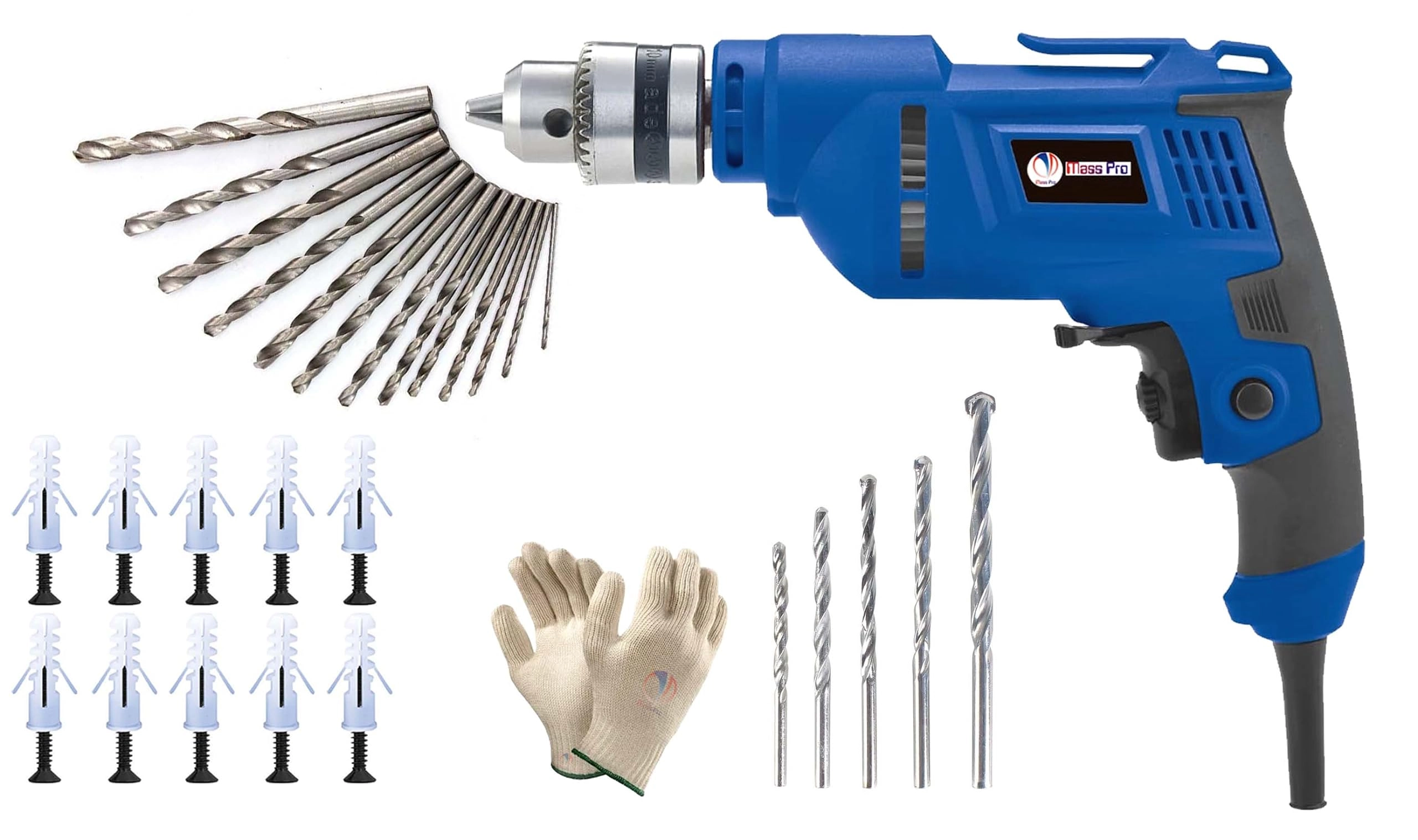 Mass Pro Reversible Drill Machine - 10mm 600 W