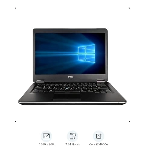 (Renewed) Latitude E7240 - 12.5'' Core i7-4600U 8GB DDR4 256GB SSD