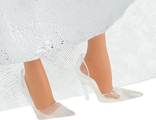 Barbie Signature 2021 Holiday Doll - 12-inch Brunette Silver Gown Ages 6+