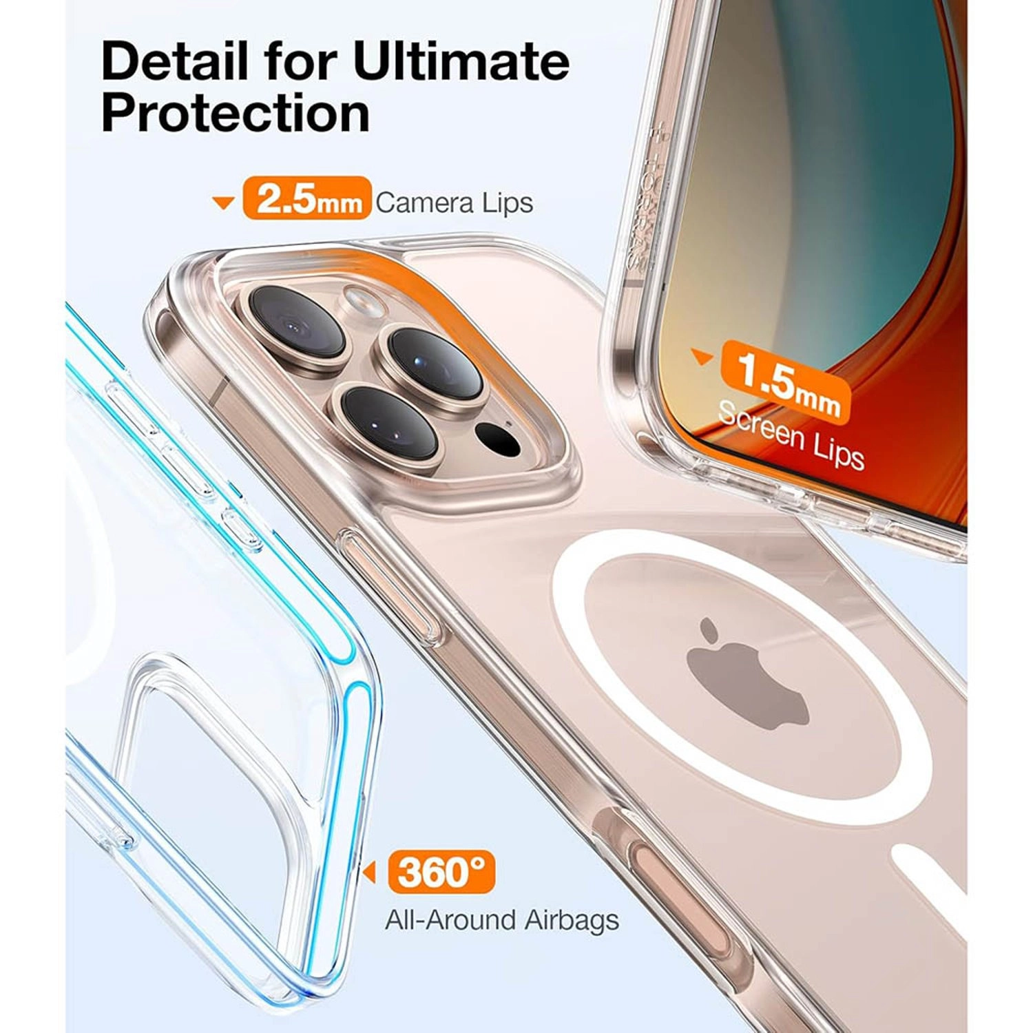 MagSafe Case with Screen Protector for iPhone 16 Pro Max