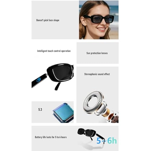 Smart Sunglasses - Bluetooth V5.3 Touch Control