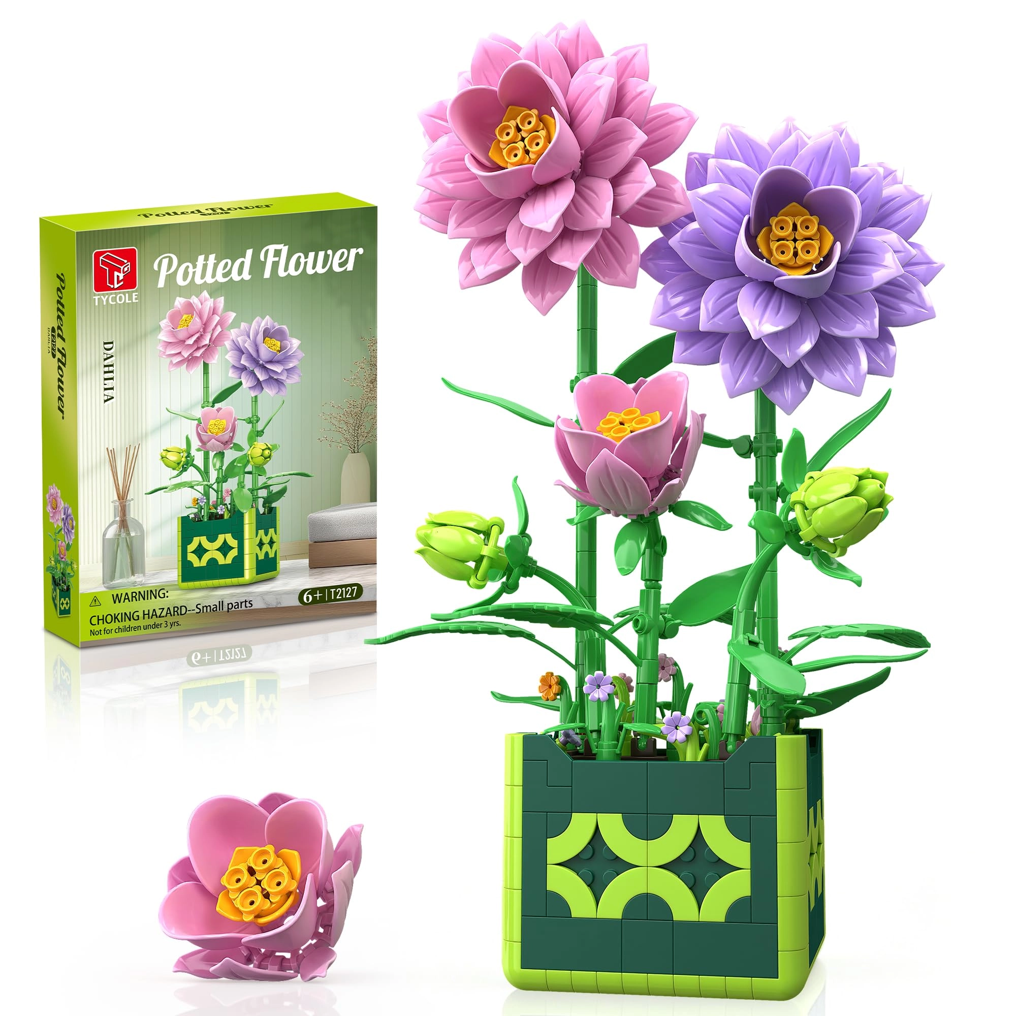 Shantou Taigaole Technology Co. , Ltd. Dahlia Building Blocks - Botanicals 581 pcs