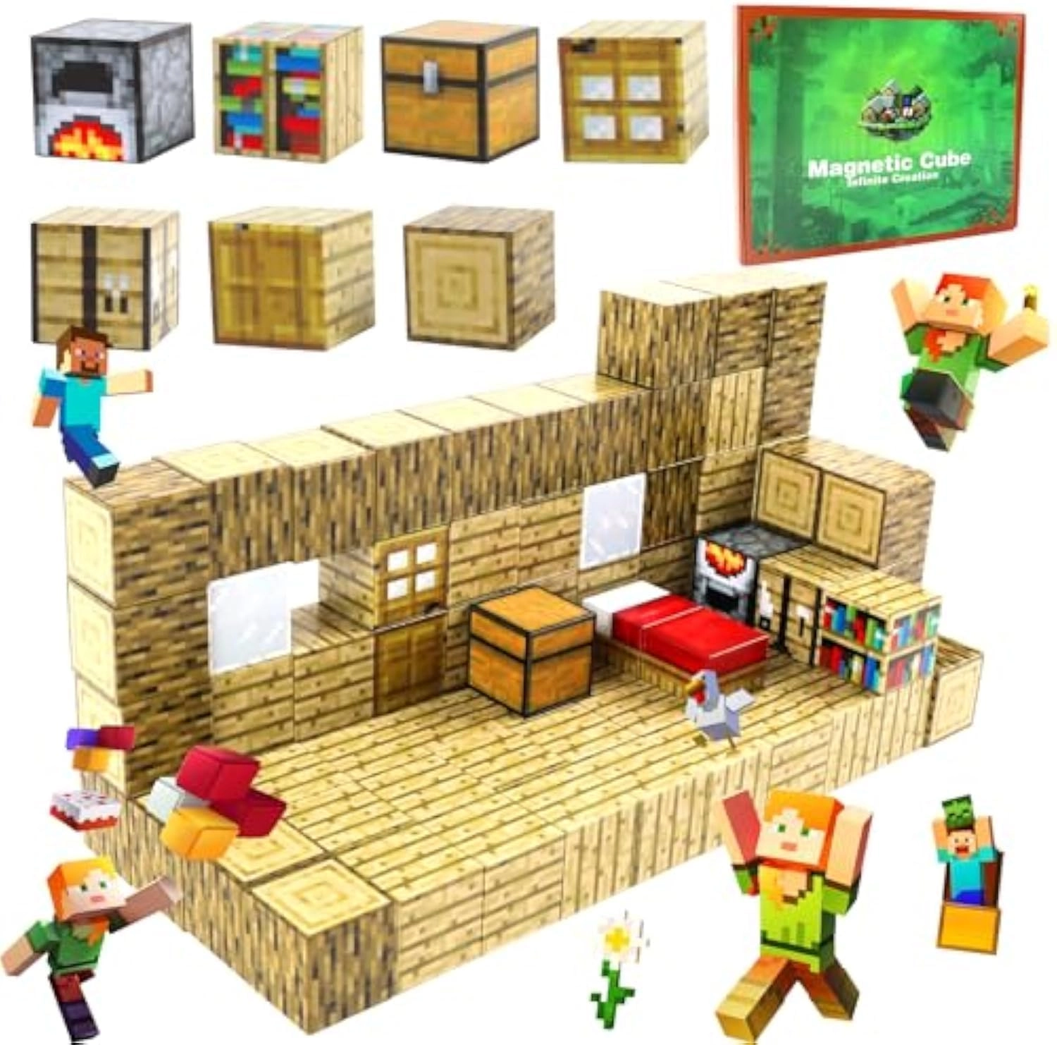 NALACAL Magnetic Blocks - 80pcs Fantasy