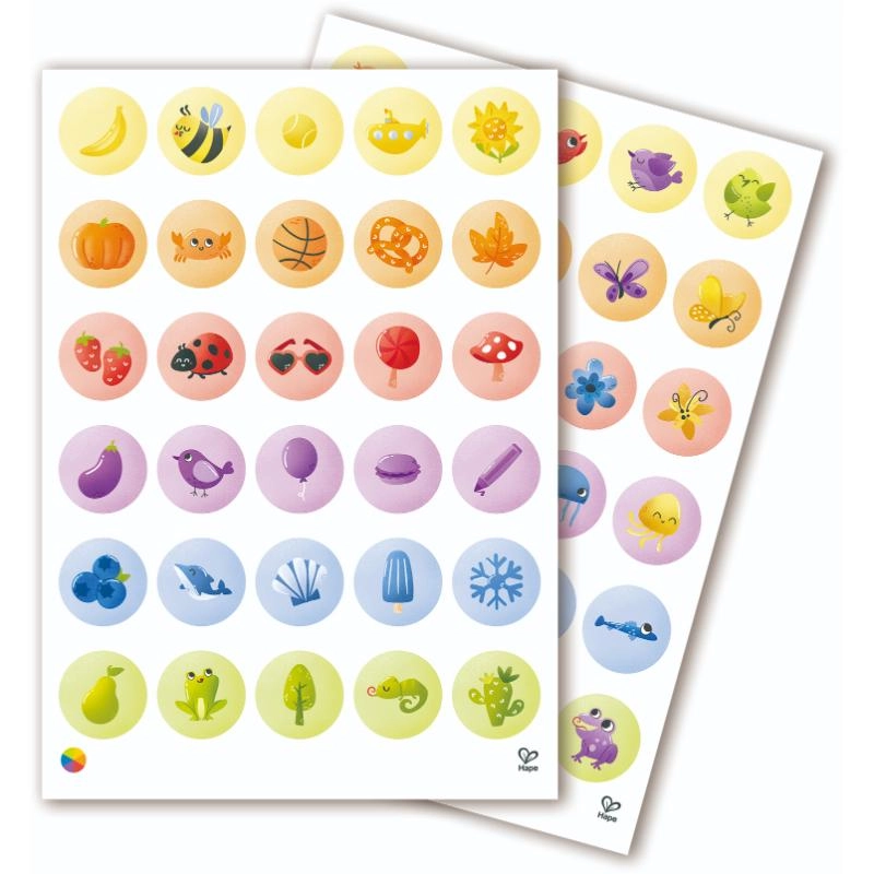 Crayon Colouring And Stickers Art Set - 6 ring-style chunky crayons