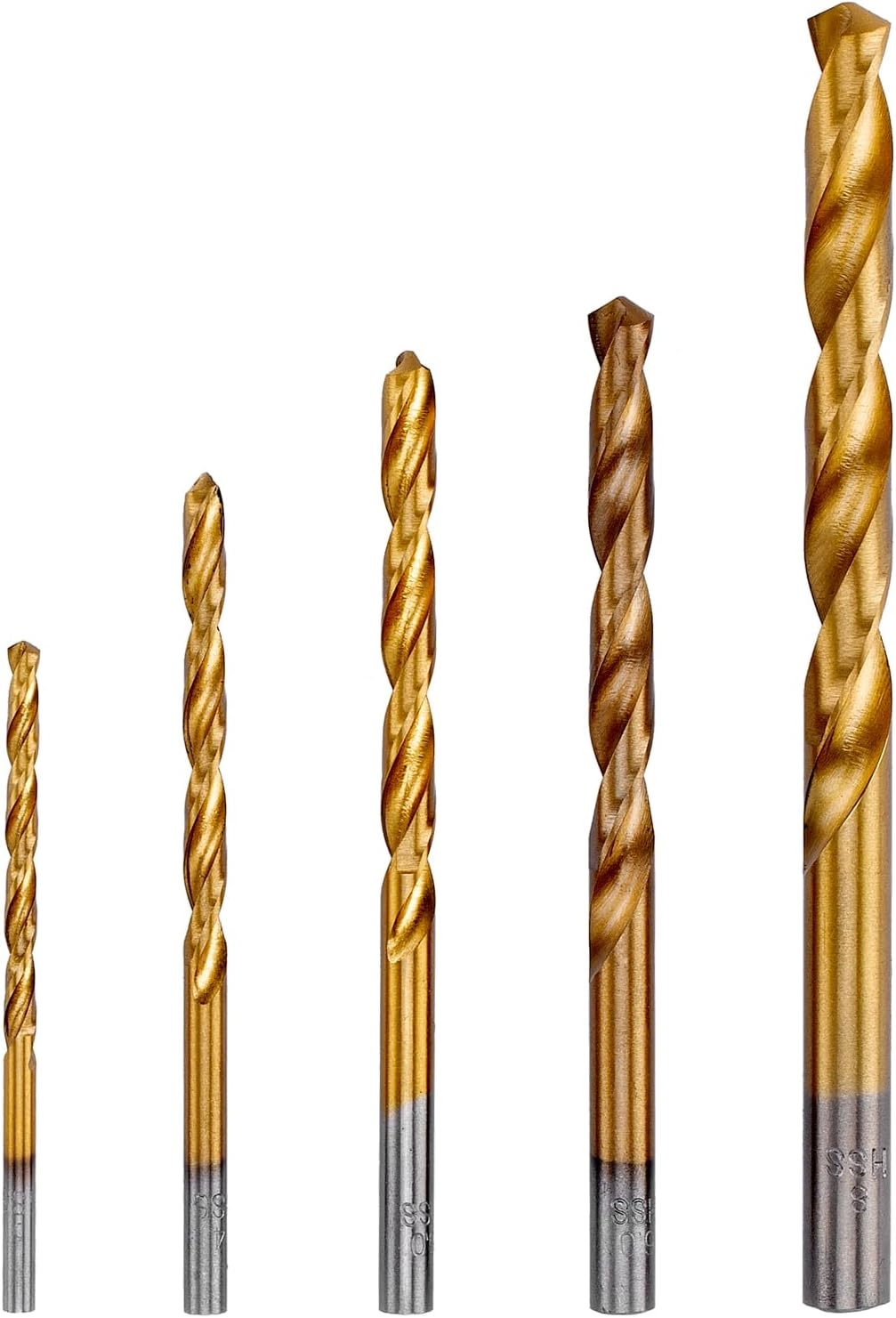 HSS-TiN Metal Drill Bit Set - 5 pcs 3–8mm