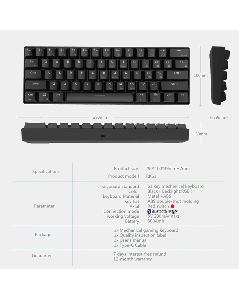RK61 - Wired/Wireless