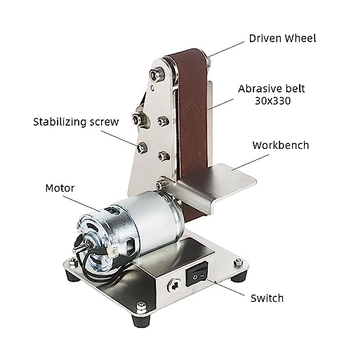 Mini Belt Sander - 7 Variable Speed 10 Sanding Belts