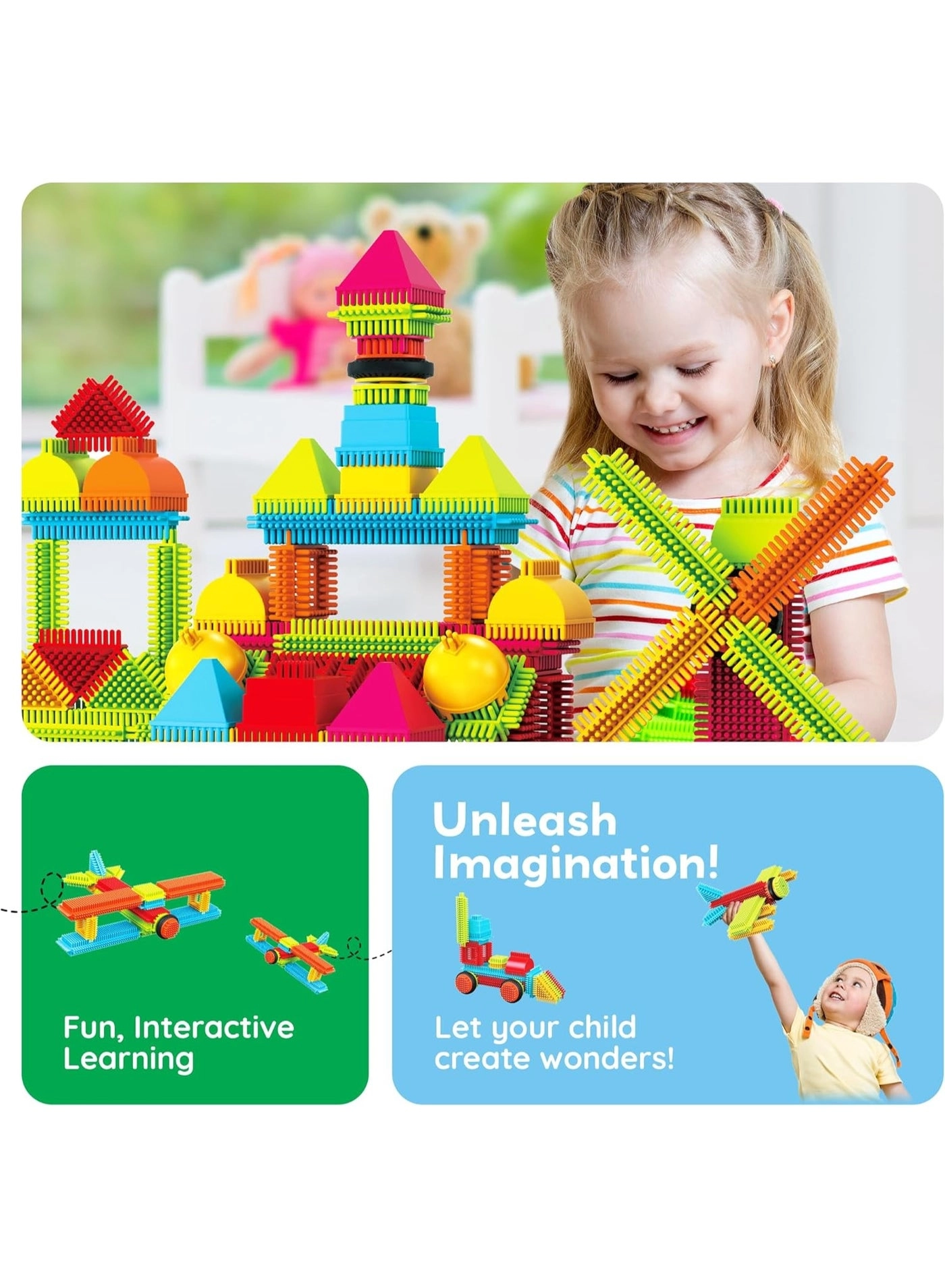 Magnetic Blocks Hedgehog - 120pcs