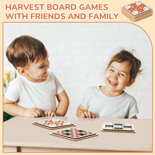 Wooden Tic Tac Toe Game - 8 PCS