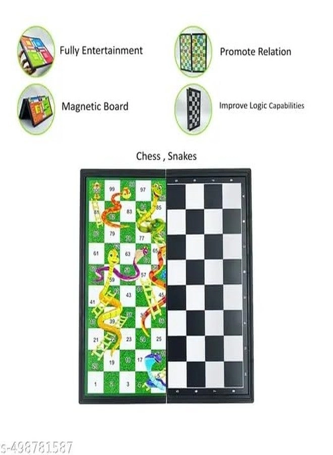 Magnetic Game 3 in 1 - Chess Ludo Snakesladder