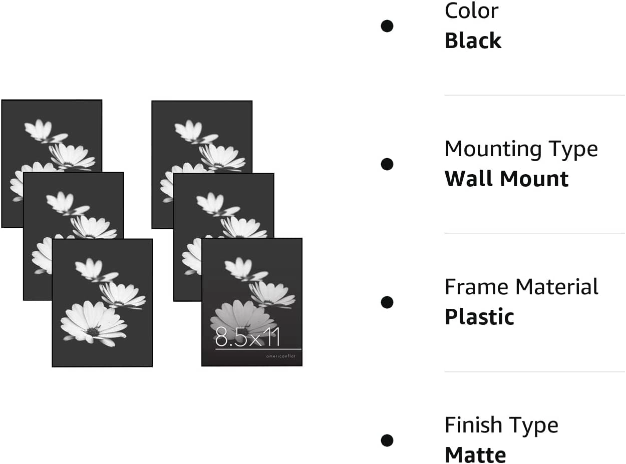 Front Loading Picture Frame - 8.5x11