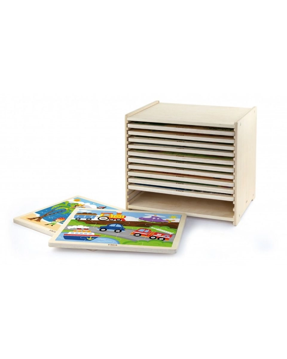 Wooden Puzzle (SW-51427) - 16 pcs