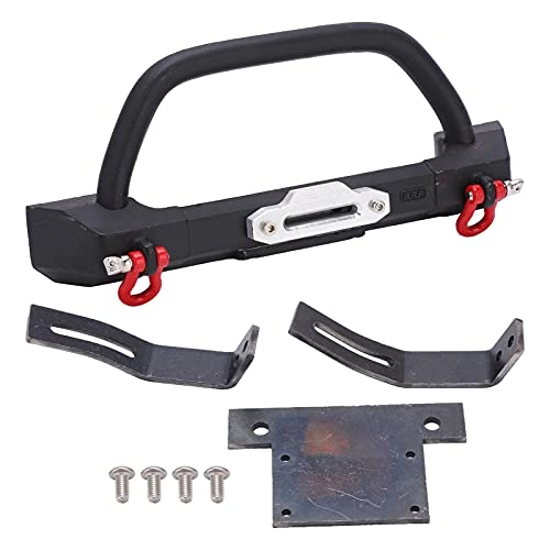 Metal Front Bumper - SCX10 90046 90047/TRX4 1/10 Black