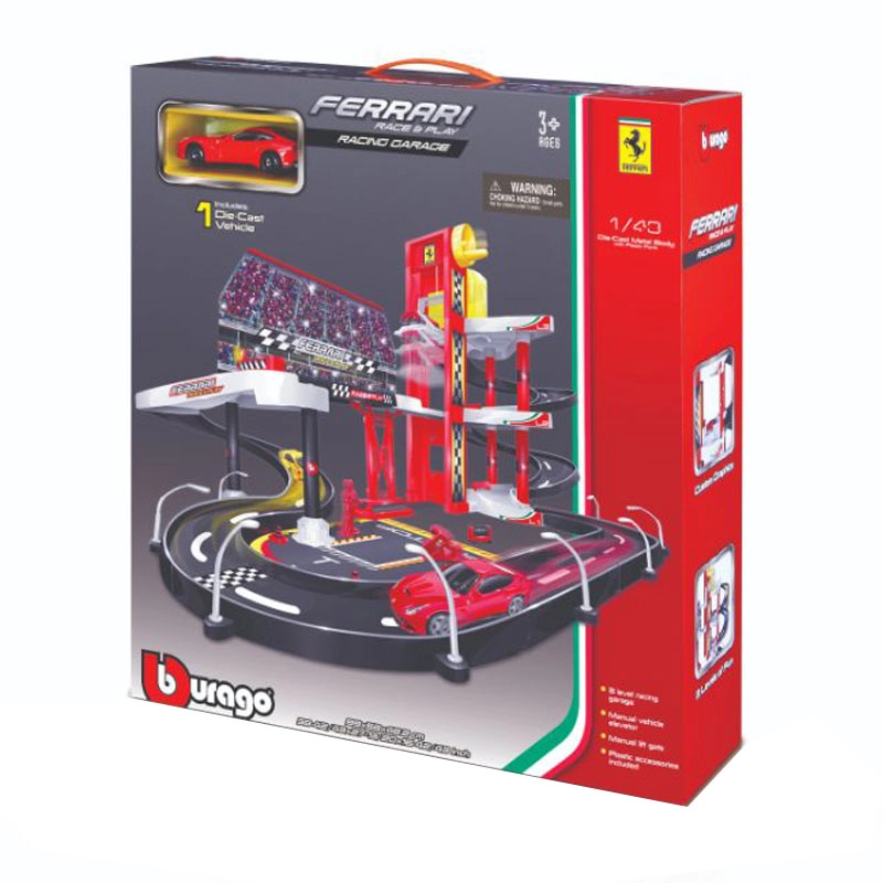 BBURAGO Ferrari R & P Racing Garage - 1:43