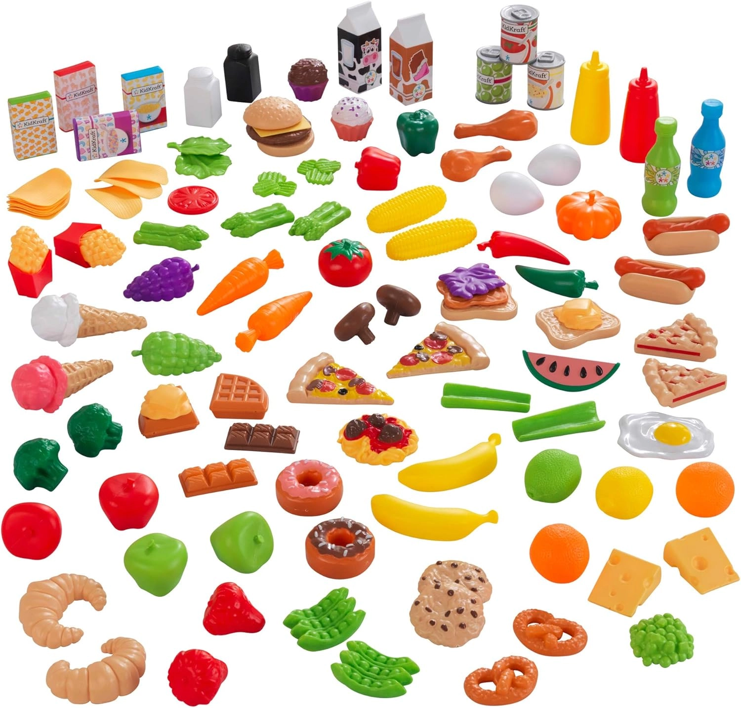 Deluxe Tasty Treats Pretend Play Food - 115 pieces (DBT-63330)