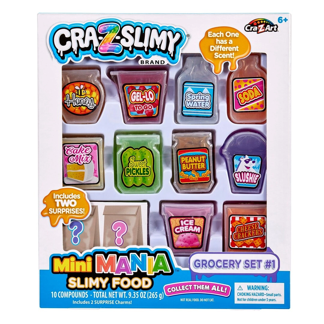 Cra-Z-Art Slimy Mini Mania Grocery Set 1 - 10 pcs 6+ years