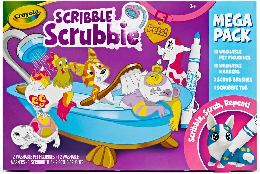 COLORLAND LETS PLAY Scribble Scrubbie Pets Mega Set 2.0 - 6 Markers