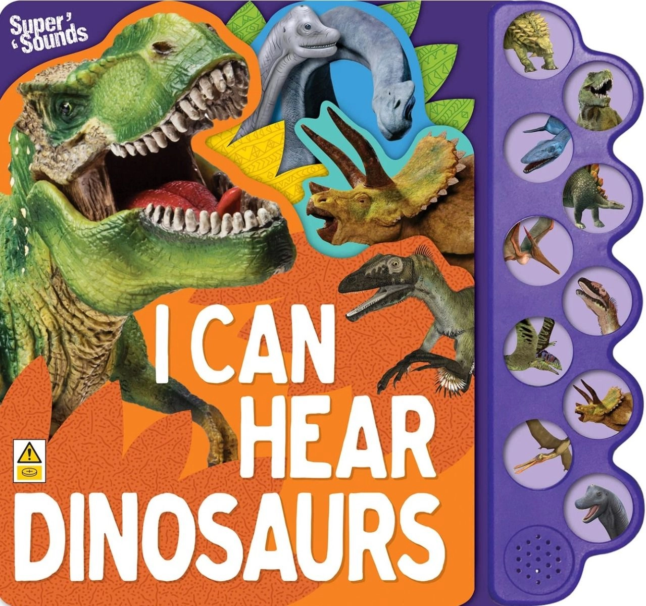Edu Fun 10 Button Sound Book I Can Hear Dinosaurs Vol 2 - 3 +