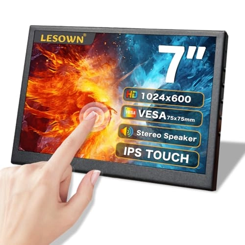 LESOWN IPS Portable Monitor - 1024x600 7inch