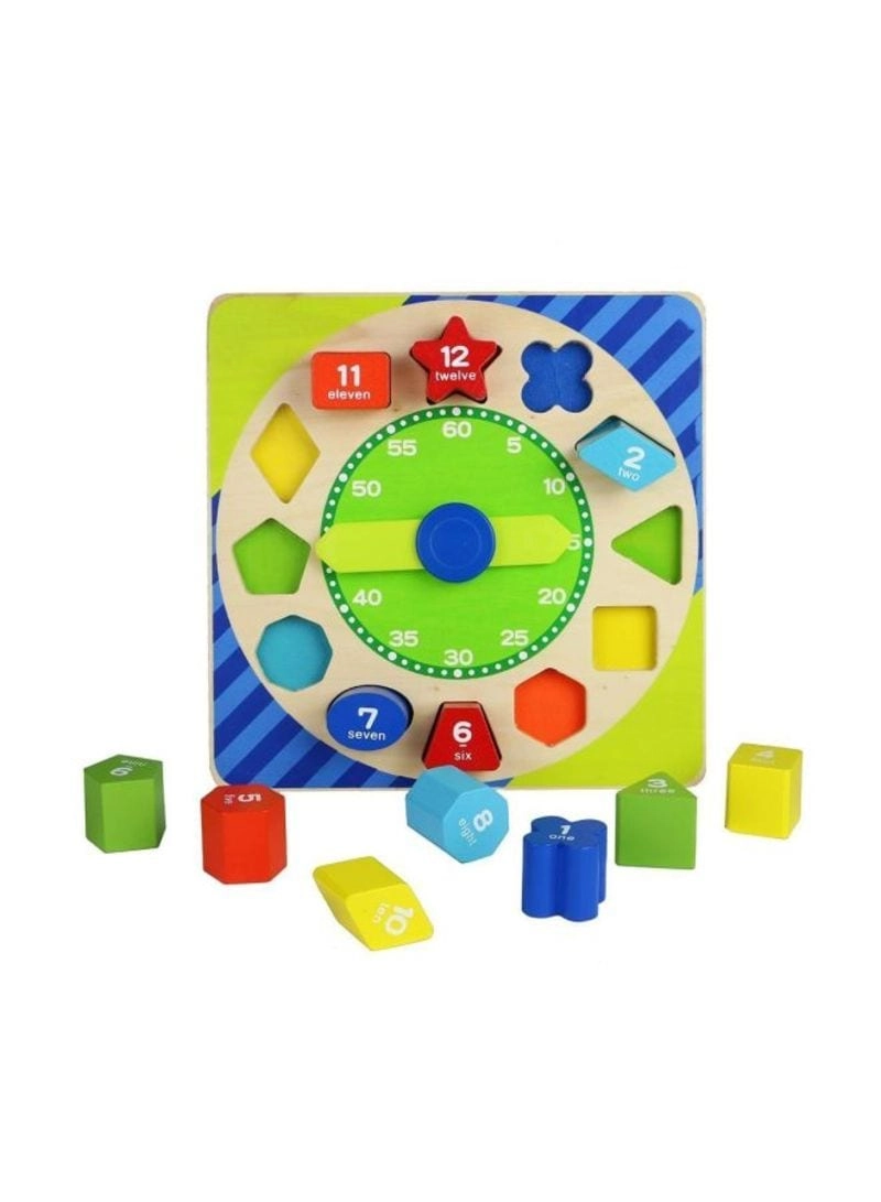 BJM Shape Sorting Clock - 13 pieces