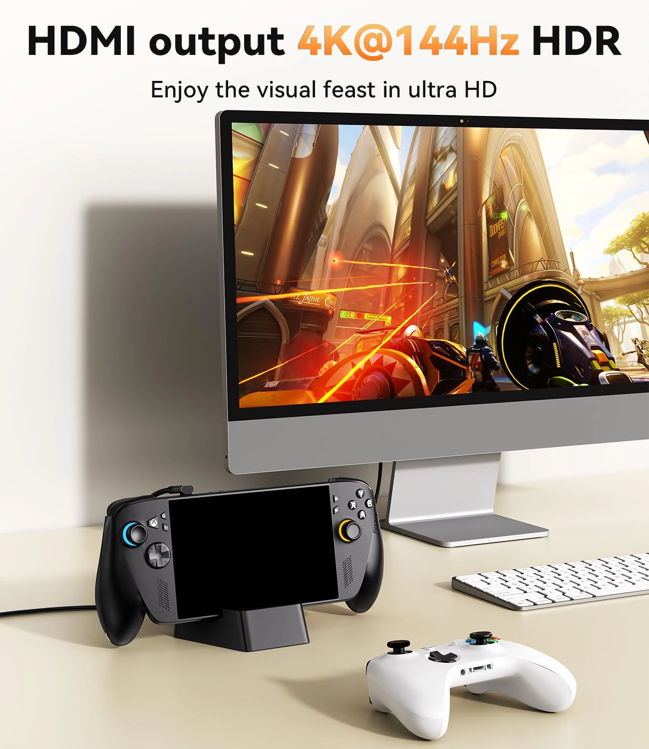 Docking Station for ROG Xbox Ally - 4K@144Hz HDMI Gigabit Ethernet 100W USB-C