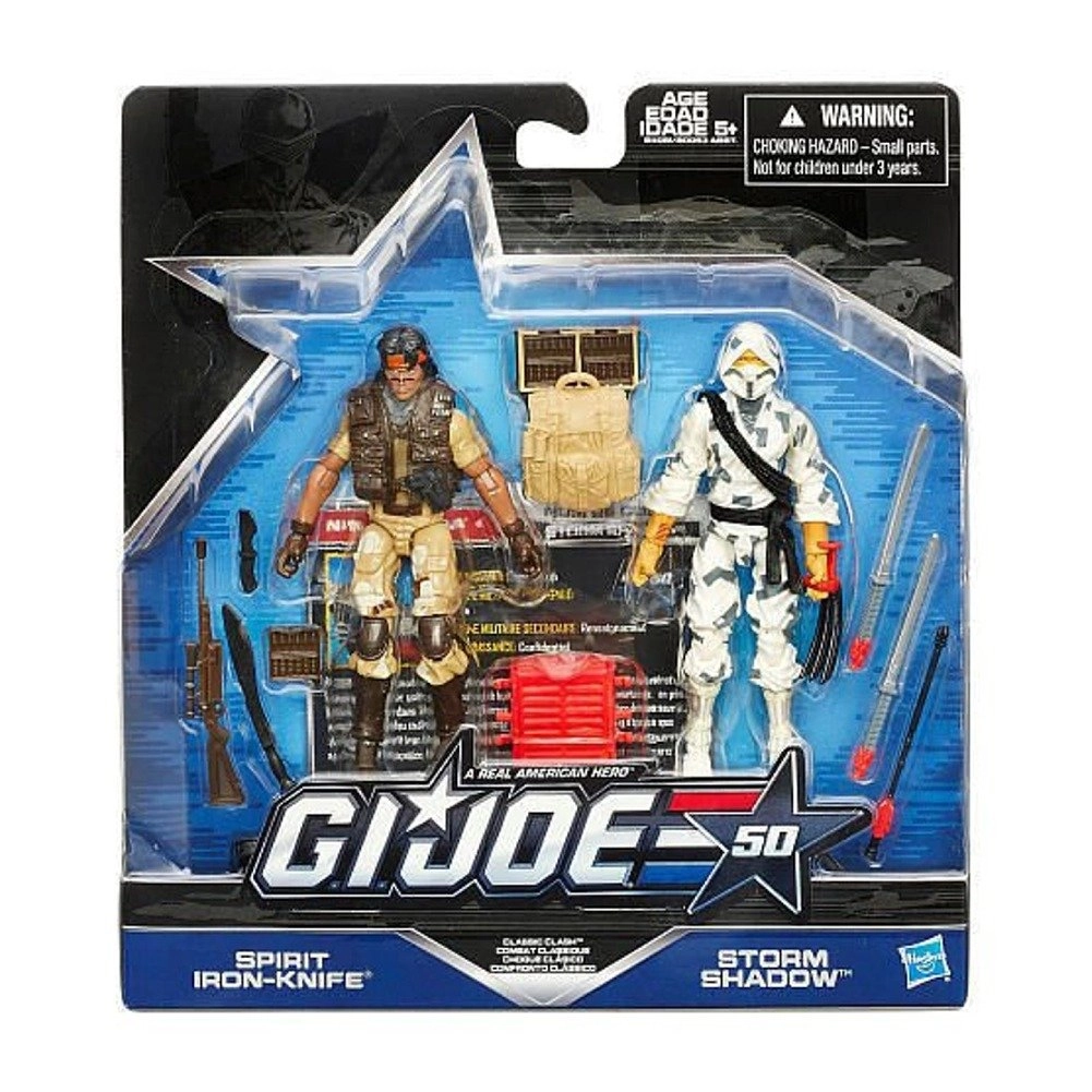 G. I. Joe 50th Anniversary Classic Clash - Spirit Iron Knife + Storm Shadow (37123) 2 pcs