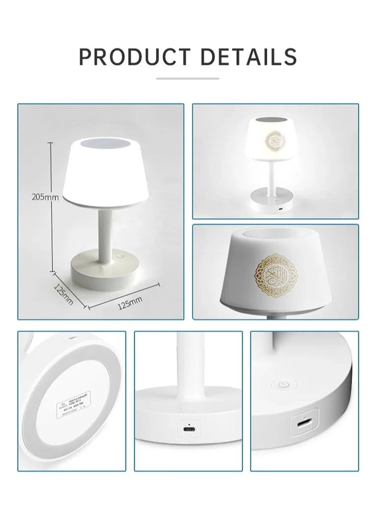 Table Lamp Quran Speaker - Bluetooth Touch Lamp Remote Control