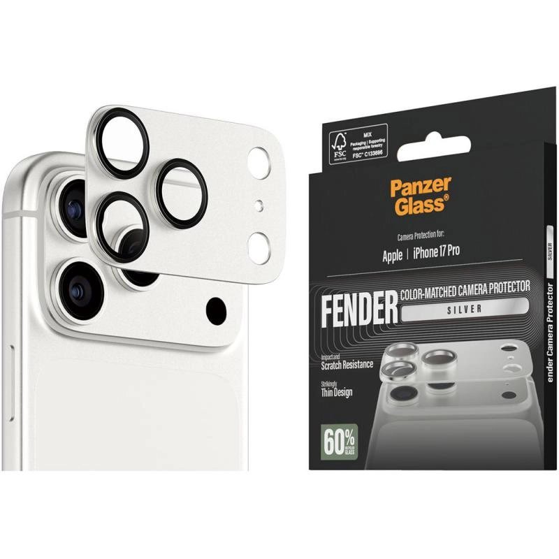Fender Camera Protector - Full Frame Silver iPhone 17 Pro