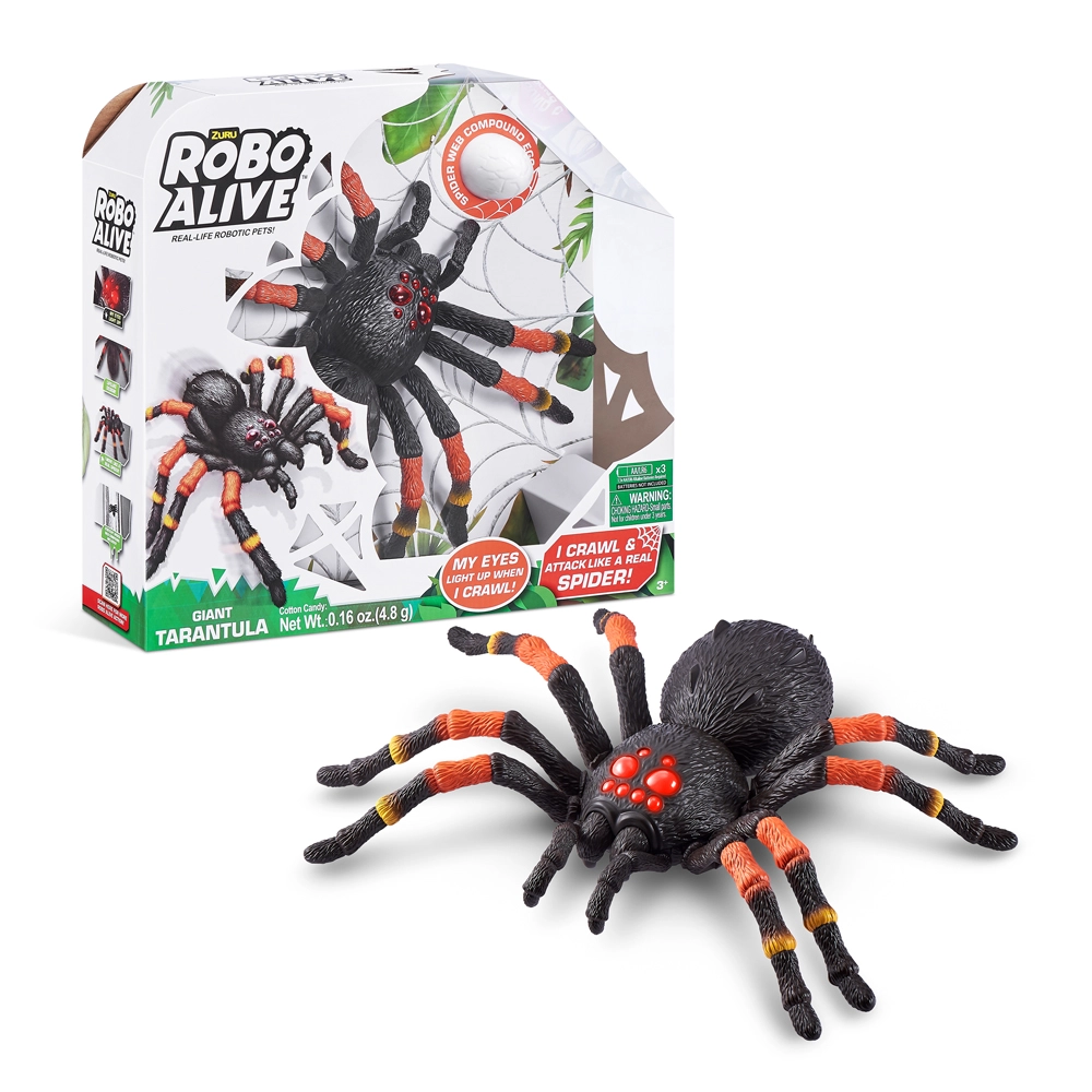 ZURU Robo Alive Giant Tarantula - 15.6 inches Smart Movement Technology