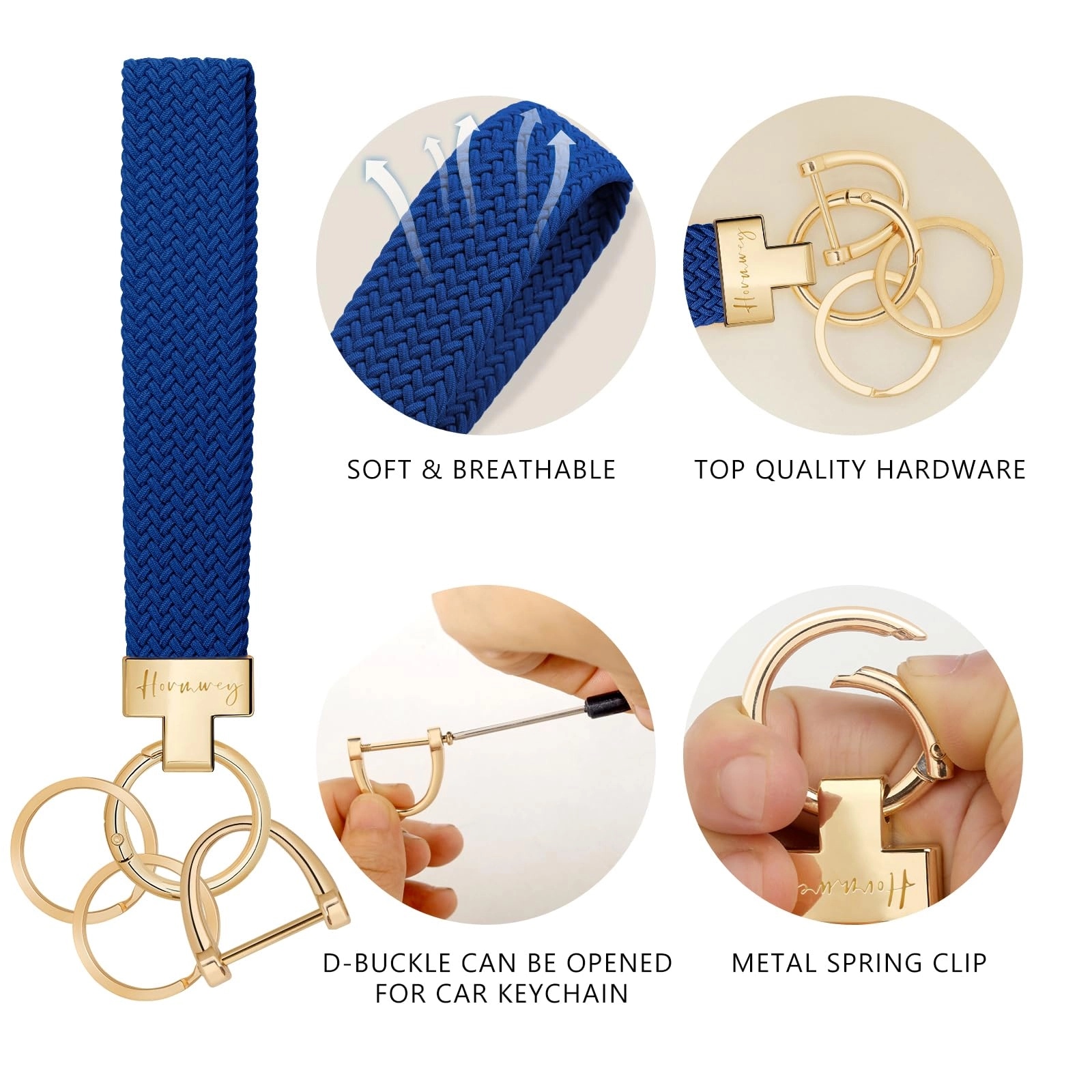 Elastic Wristlet Keychain - Fun