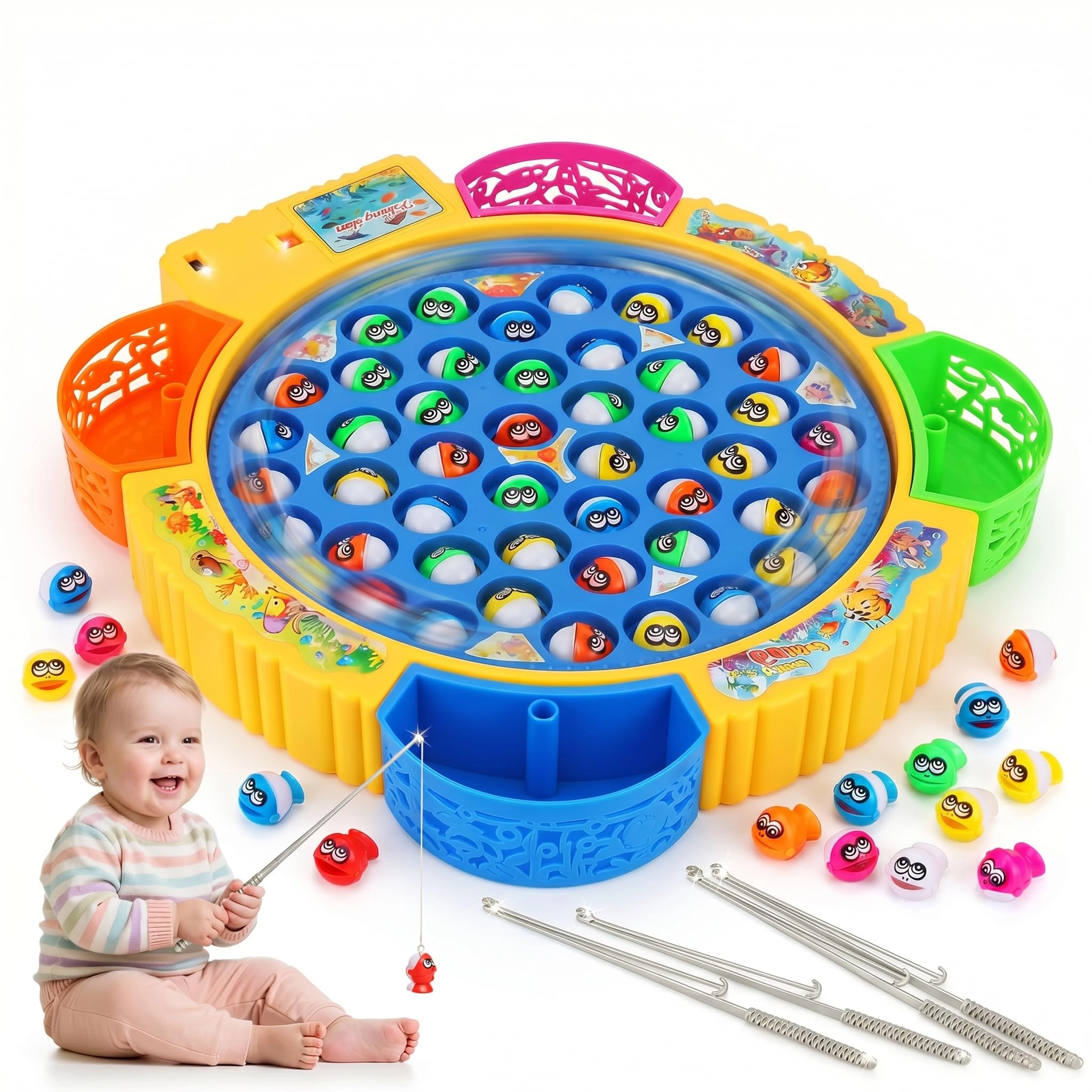 Magnetic Fishing Game - 3+ 45 pieces
