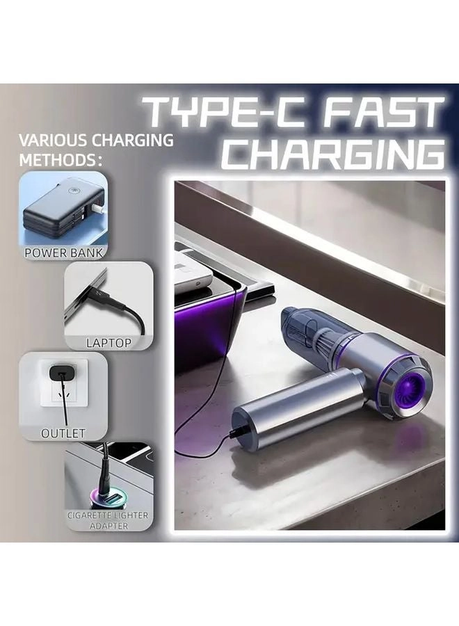 4-in-1 Wireless Handheld Vacuum Cleaner - 2000mAh