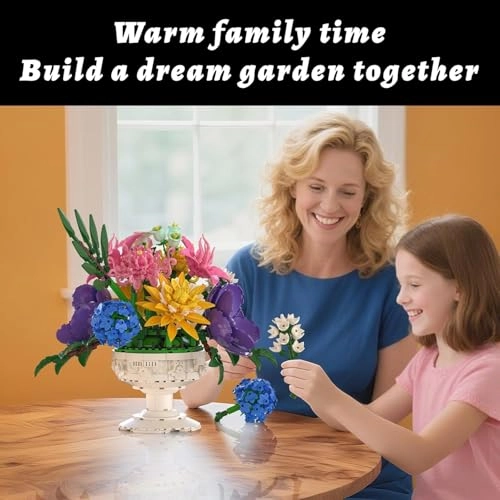 Flowers Bouquet Building Set - 1081 PCS