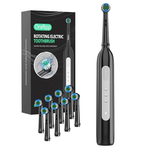 BX11 - 3 Cleaning Modes Type-C Rechargeable 8 Brush Heads
