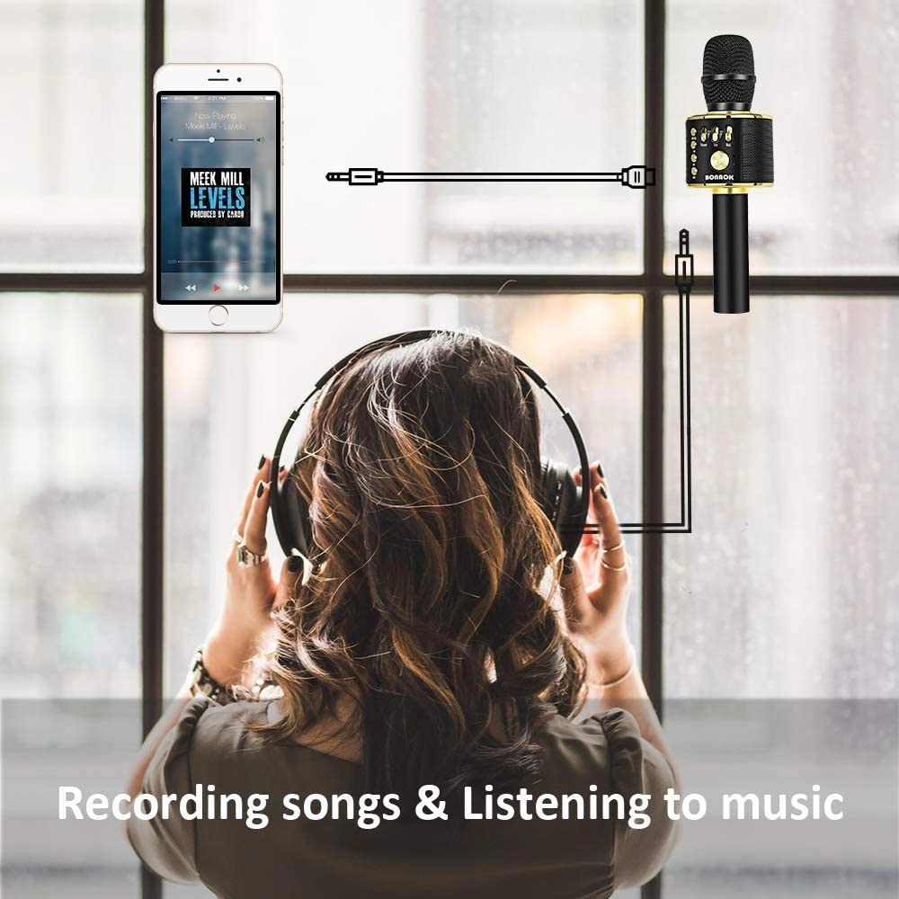 Q37 Wireless+3.5mm-Mini-Jack+USB Microphone