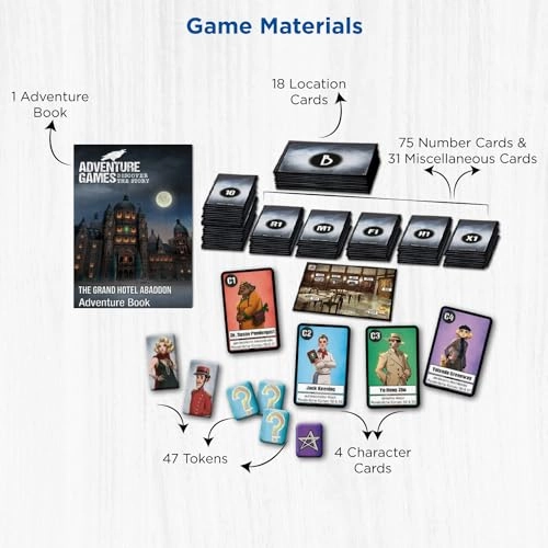Adventure Games: The Grand Hotel Abaddon - Cooperative Replayable Card Game