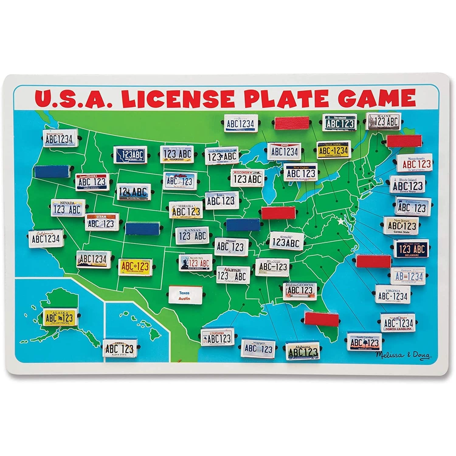 Melissa & Doug Flip to Win Travel License Plate Game