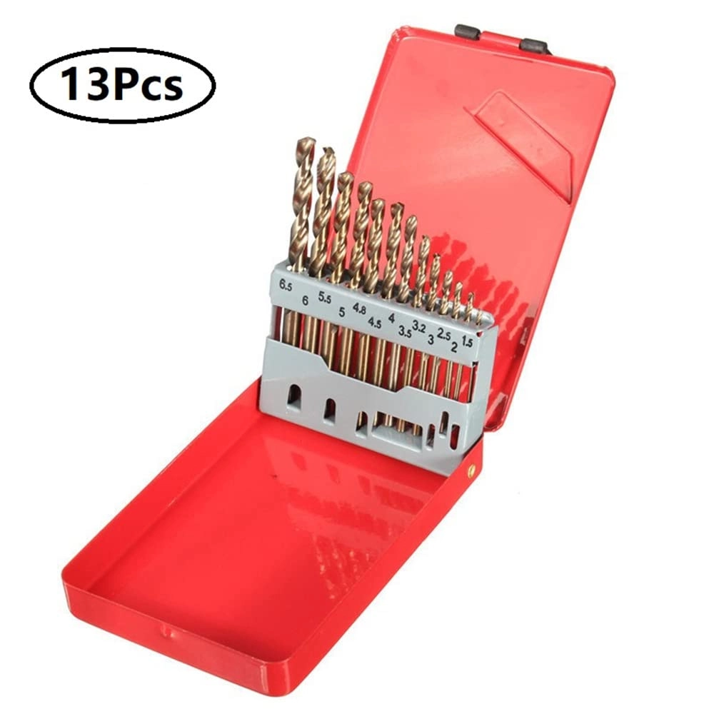 M35 Cobalt Twist Drill Bits - HSS-Co M35 Cobalt 13pcs 1.5-6.5mm
