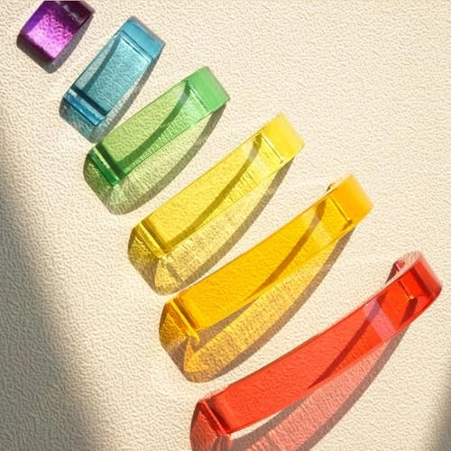 Acrylic Rainbow Stacker - 3 years and up 6 pieces