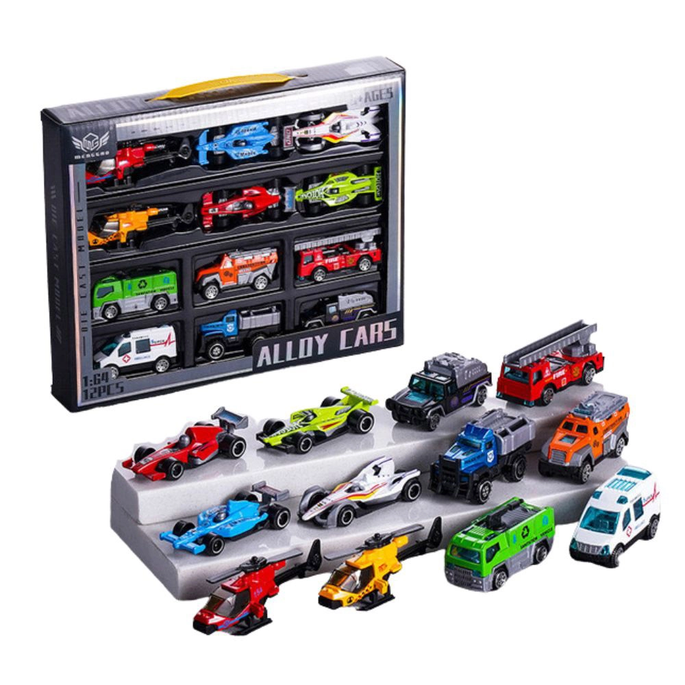 Die Cast Cars - 1:64 12 Pcs