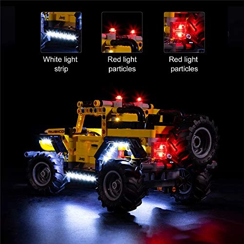 LED Light Kit for LEGO Technic Jeep Wrangler 42122