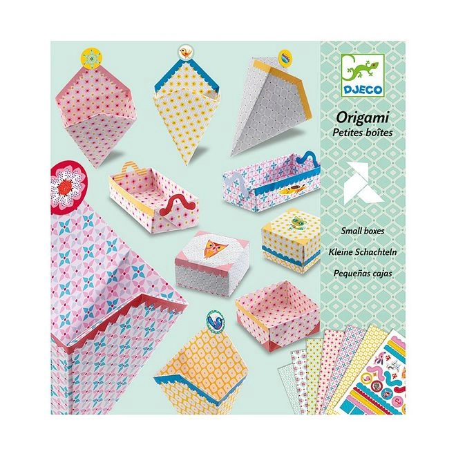 Origami Small Boxes - Craft Kit Ages 7+ with Stickers